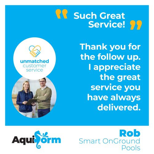 Aquiform-Social-Testimonials-Rob-Smart-Onground-low Testimonial - Such Great Service! Thank you for the follow up. I appreciate the great service you have always delivered.